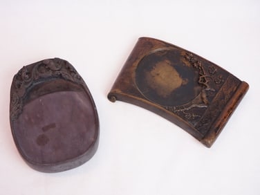 Lot of Two Chinese Ink Stone, 19th Century