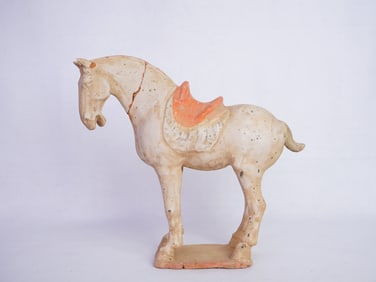 A Chinese Pottery Figure of A Horse,Probably Tang Dynasty
