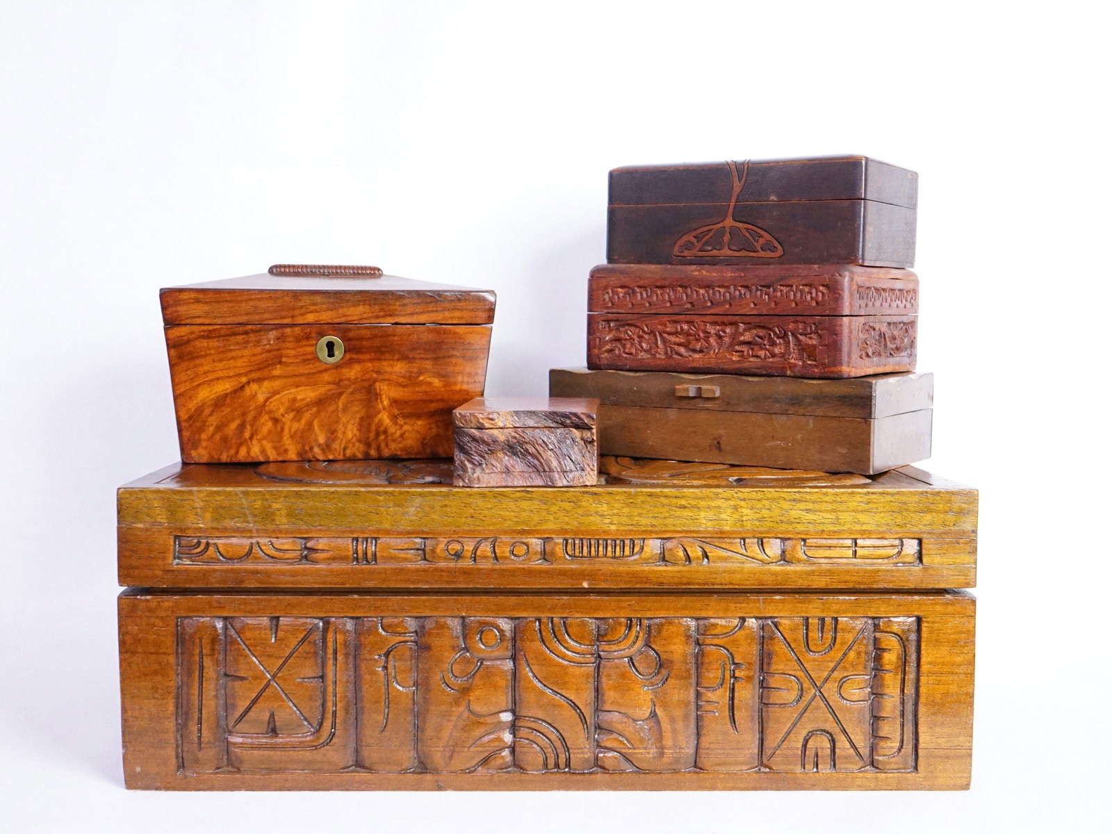 Group of 9 Vintage Wood Boxes (1 of 20)