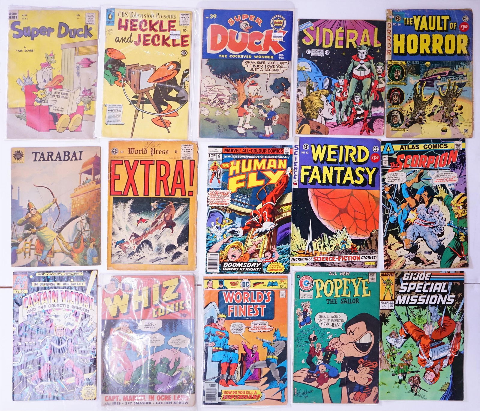Group of 15 Vintage Mixed Various Comic Books (1 of 6)