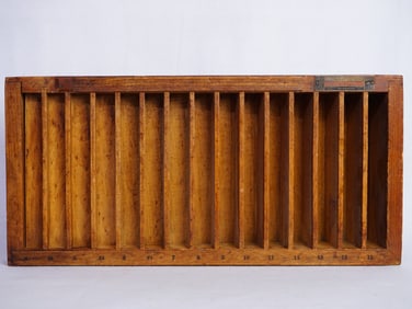 19th Century Hamilton Mfg. Co Wood Box