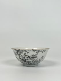 A Chinese Grisaille-Decorated Bowl