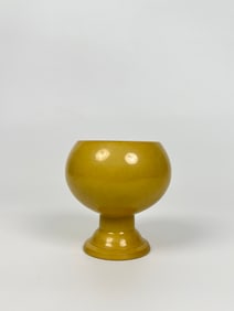 Chinese Yellow Glazed Stem Bowl