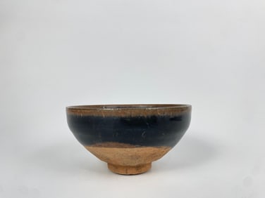 Chinese Jian Russet-Black Glazed Tea Bowl