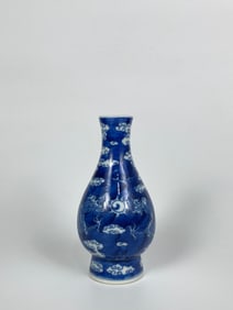 Chinese Blue And White 'Dragon' Vase