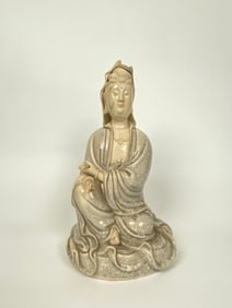 Chinese Dehua Figure of Seated Guanyin