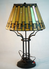 Baccarat Style Glass Lamp
