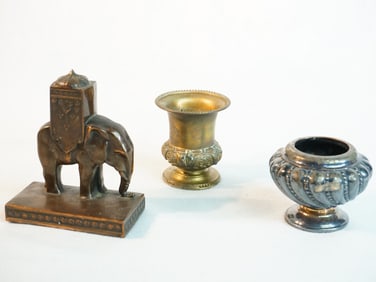 Lot of 3 Metal Items