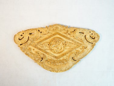 Large Chinese Jade Carved Patterns Dragon Plaque