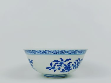 A Blue and White 'Fruits' Bowl, Mark of Tongzhi
