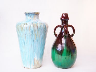Two Japanese Studio Pottery Vase
