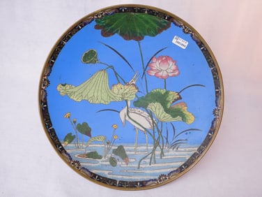 Japanese Cloisonne Charger, 19th Century
