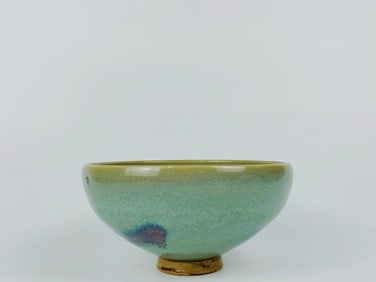 A Purple-Splashed Junyao Conical Bowl Yuan Dynasty