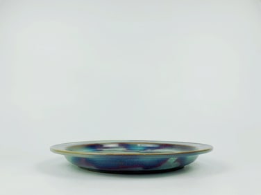 Rare and Large Junyao Purple-Splashed Dish, Song Dynasty
