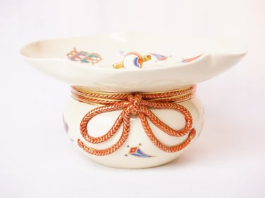 Japanese Satsuma Gold Dust Bag Shaped Water Jar