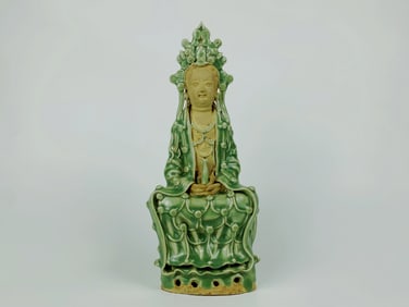 A Chinese Longquan Celadon Guanyin