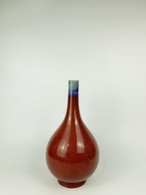 Chinese Flamble-Glazed Bottle Vase, 20th Century
