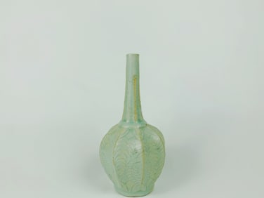 Chinese Celadon Octagonal Bottle Vase