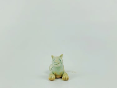 A Qingbai-Glazed Small Dog Statue