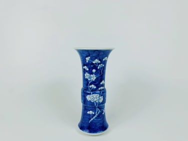 Chinese Ice Prunus Pattern Beaker Vase