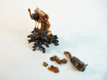Chinese Carved Agate Bird Group
