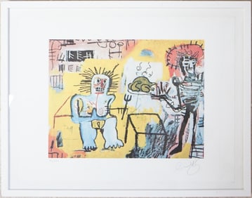 After Jean-Michel Basquiatrice and Chicken (1981)