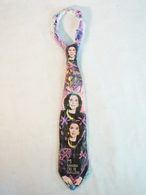 Pop Art 'Marisa Del Re 'Plaster Hand-Painted Tie, Signed