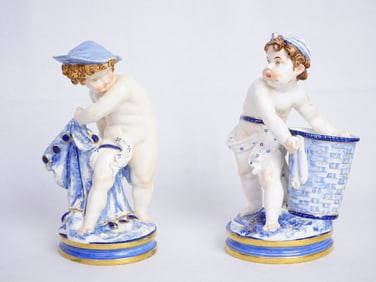 Royal Worcester Pocelain Figurines Includes Boy & Girl