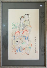 Chinese Paintings on Silk, Figural