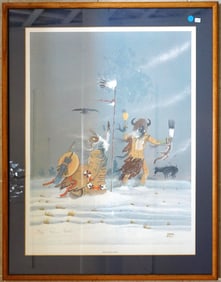 Rance Hood, American (Born 1941) Signed and Numbered Lithograph
