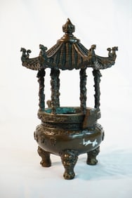 Chinese Bronze Pagoda Shape Censer