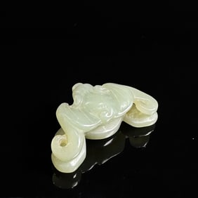 Chinese Carved Hetian Jade 'Bat' Group