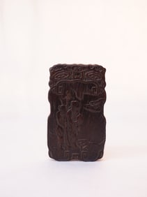 Chinese Carved Zitan Wood Plaque