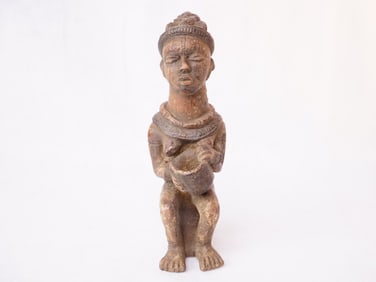 African Tribal Pottery Figure Sculpture