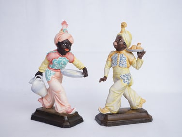 Lot of 2 1930s German Hugo Meisel Rosenthal Porcelain Figurines