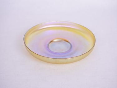 Early 20th Century Tiffany Studios Favrile Glass Dish