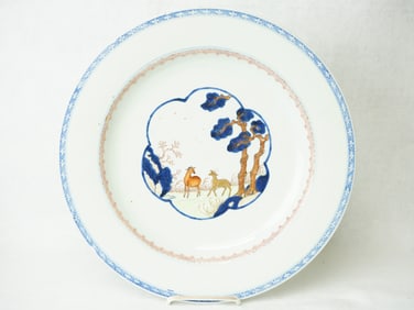 Chinese Export 'Pine and Deer' Charger, 18th Century