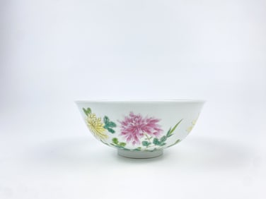 A Chinese Famille-Rose 'Butterfly and Flower' Bowl