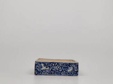 Chinese Blue and White Porecelain Inkstone