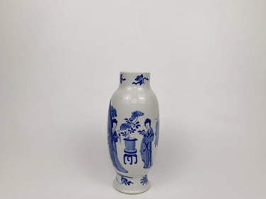 Chinese Blue and White 'Lady' Vase