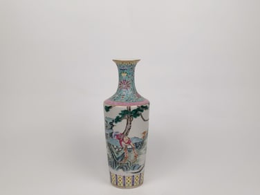 Chinese Famille-Rose 'Figure' Vase