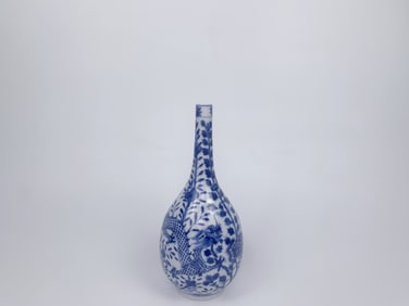 Chinese Blue and White 'Dragon' Vase with Mark