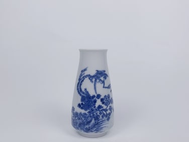 Chinese Blue and White 'Flower and Bird' Vase