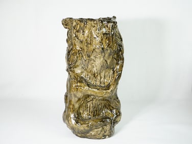 Rudy Autio (American,1926 – 2007) Nude Female Clay Sculpture Vase,Signed