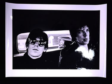 Gered Mankowitz 'Keith And Mick In A Car' Silver Gelatin Print Photography