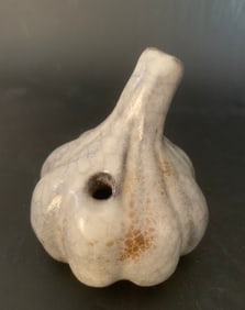 A Guan Ware Garlic Form Water Dropper,Ming Period