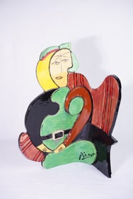 After Pablo Picasso,Woman In Red Armchair