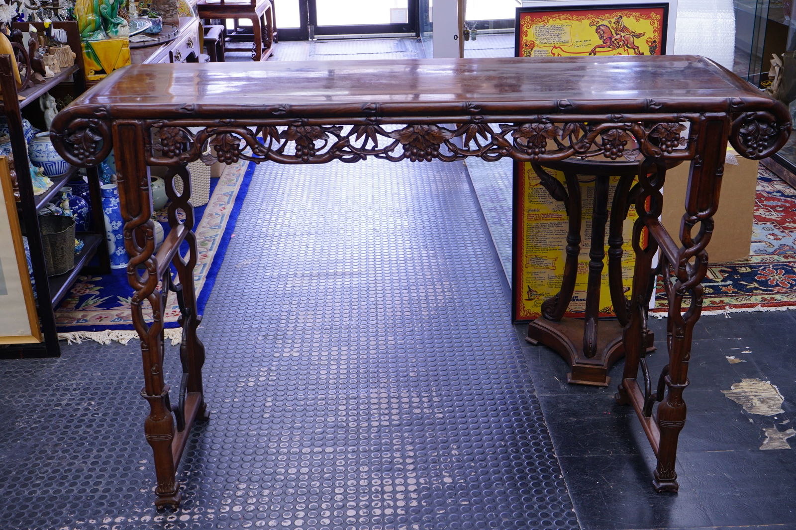 Chinese Carved Rosewood Altar Table, 19th-20th Century (1 of 13)