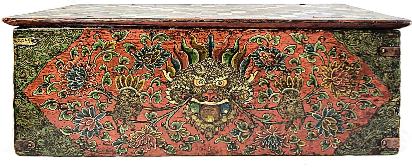 Tibet Dragon Hand Painted Chest of Drawer, 19th-20th Century (1 of 6)