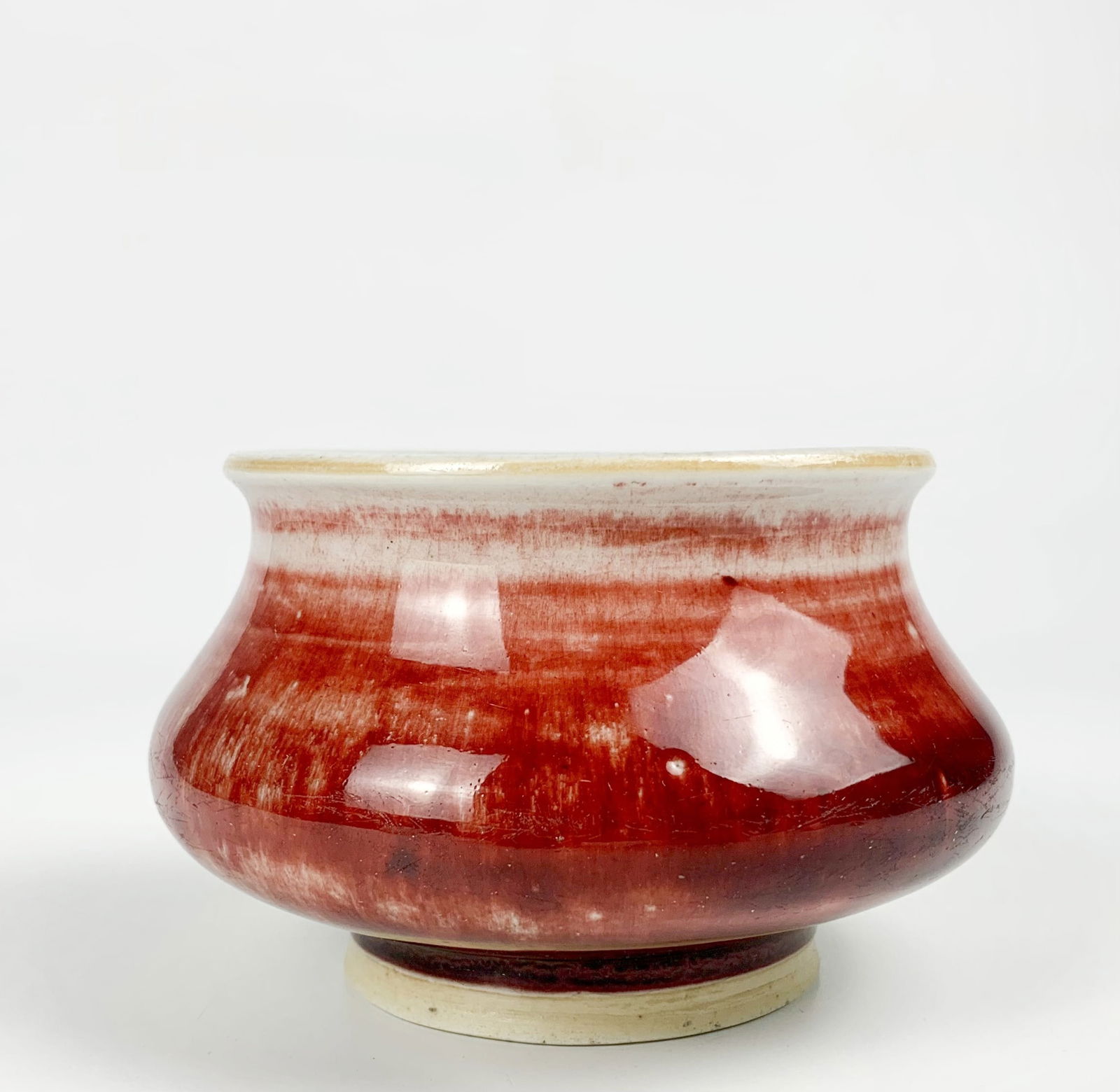 A Small Red-Glazed Washer, Qing Dynasty (1 of 12)